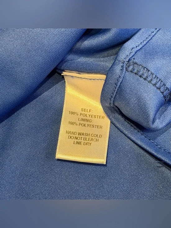 Lulus Women’s Twin Island Royal Blue Floral Print V-neck Shift Dress Size Medium - Picture 7 of 10